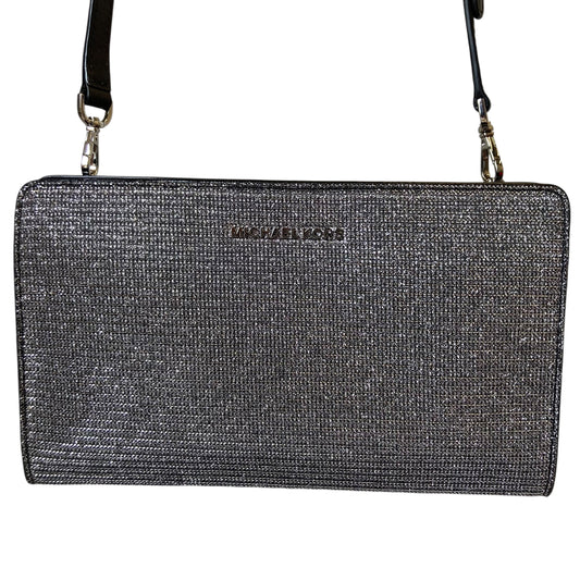 Handbag Designer By Michael Kors In Silver, Size:Small