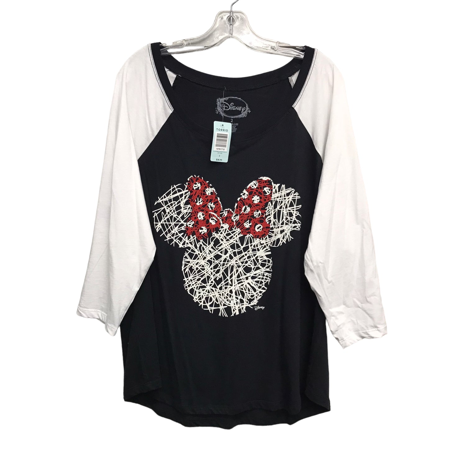 Top Ls By Torrid In Black & White, Size:2X