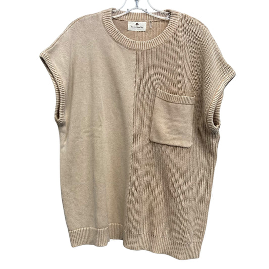 Vest Sweater By Betseys Boutique Shop In Brown, Size:Xl