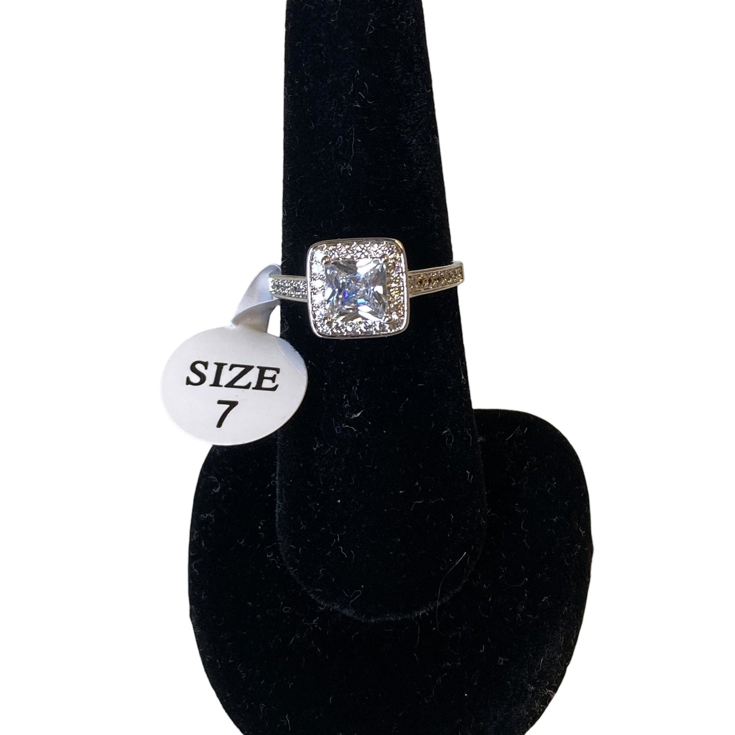 Ring Statement In Silver, Size:7