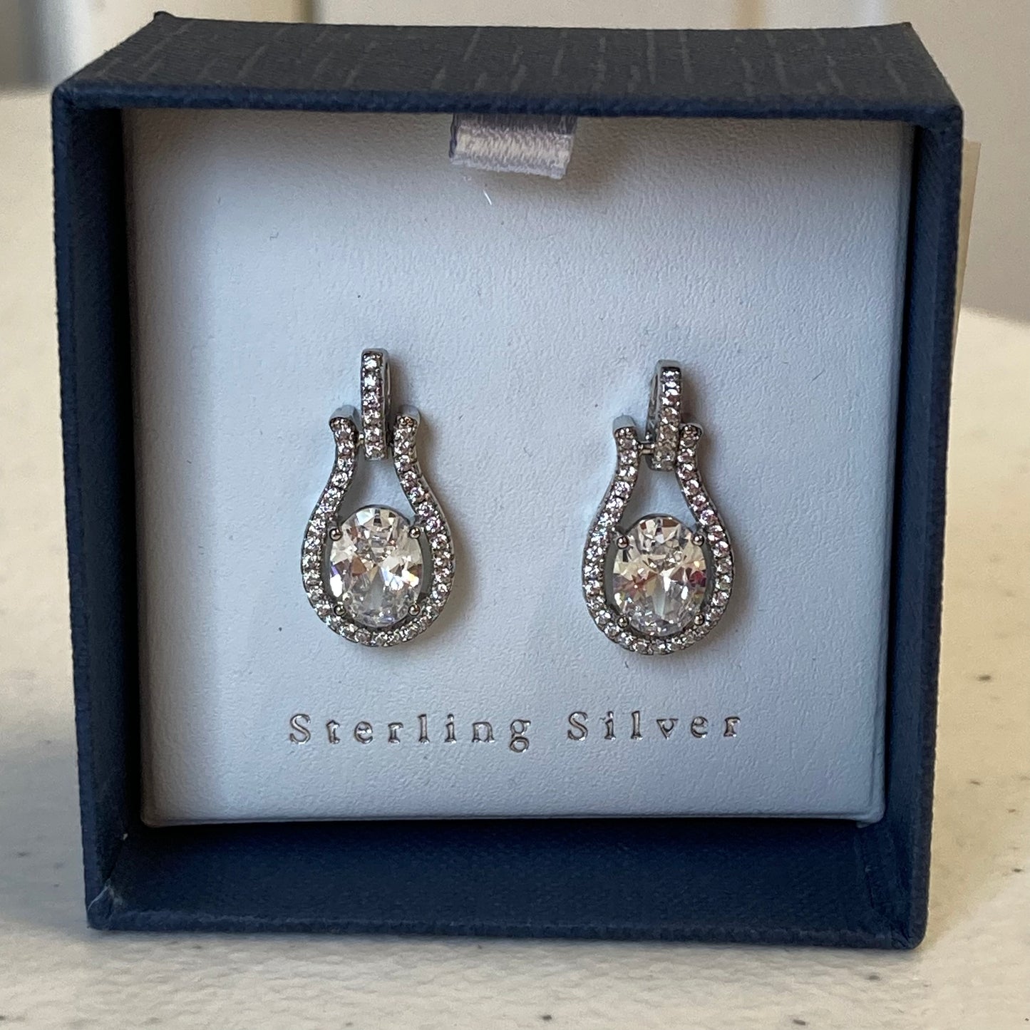 Earrings Sterling Silver In Silver