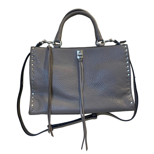 Handbag Designer By Rebecca Minkoff In Taupe, Size:Medium