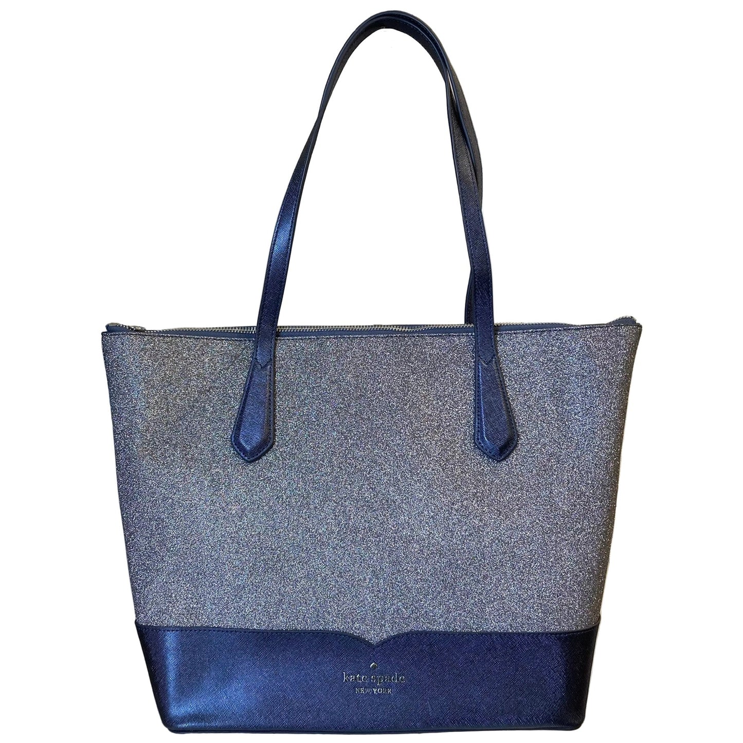 Tote Designer By Kate Spade In Blue, Size:Large