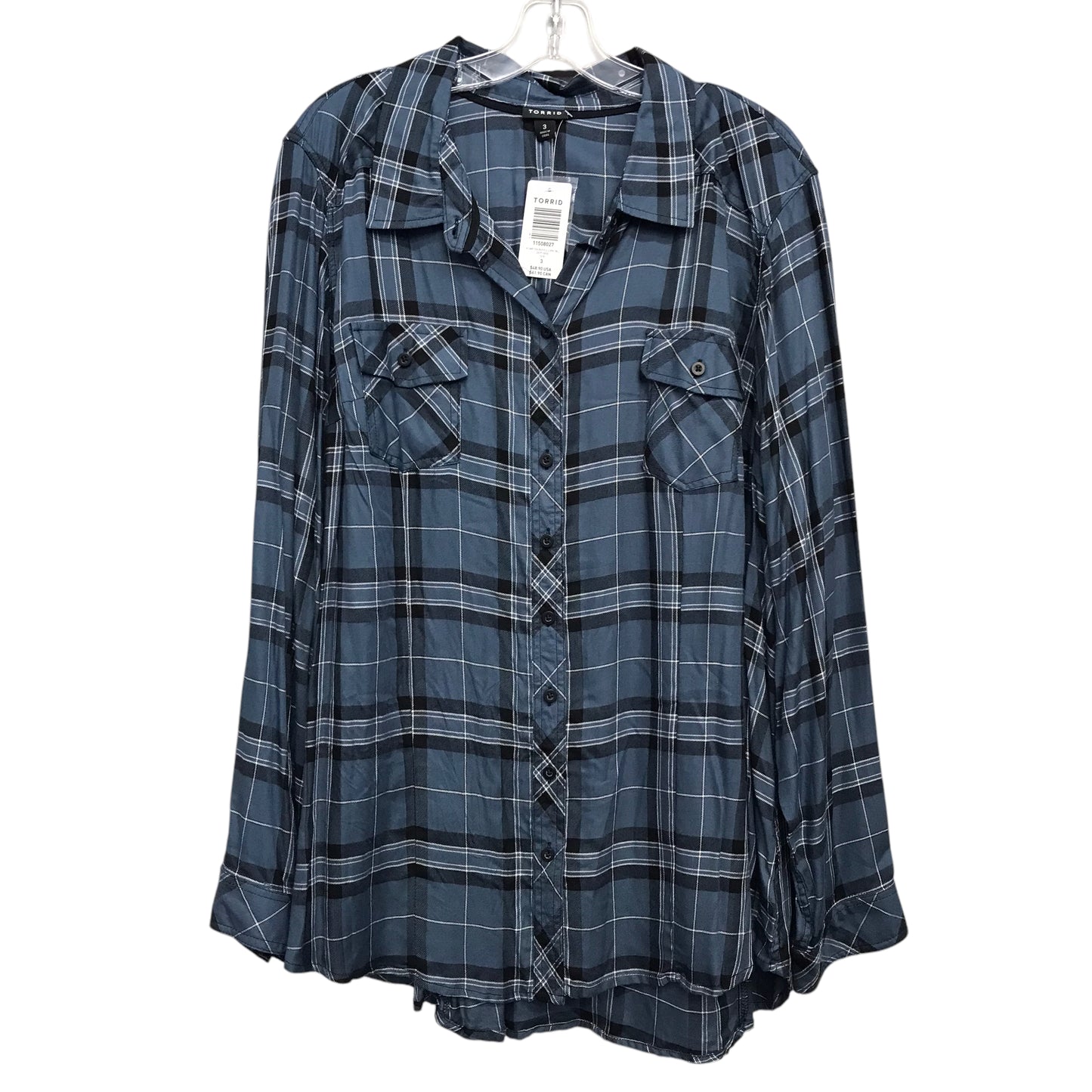 Top Ls By Torrid In Plaid Pattern, Size:3X