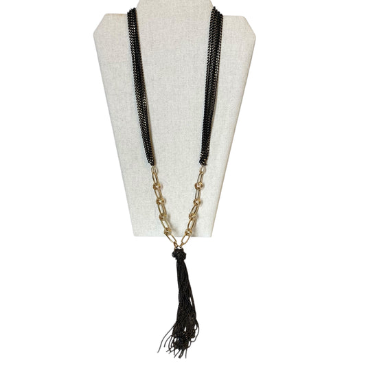 Necklace Statement In Black & Gold