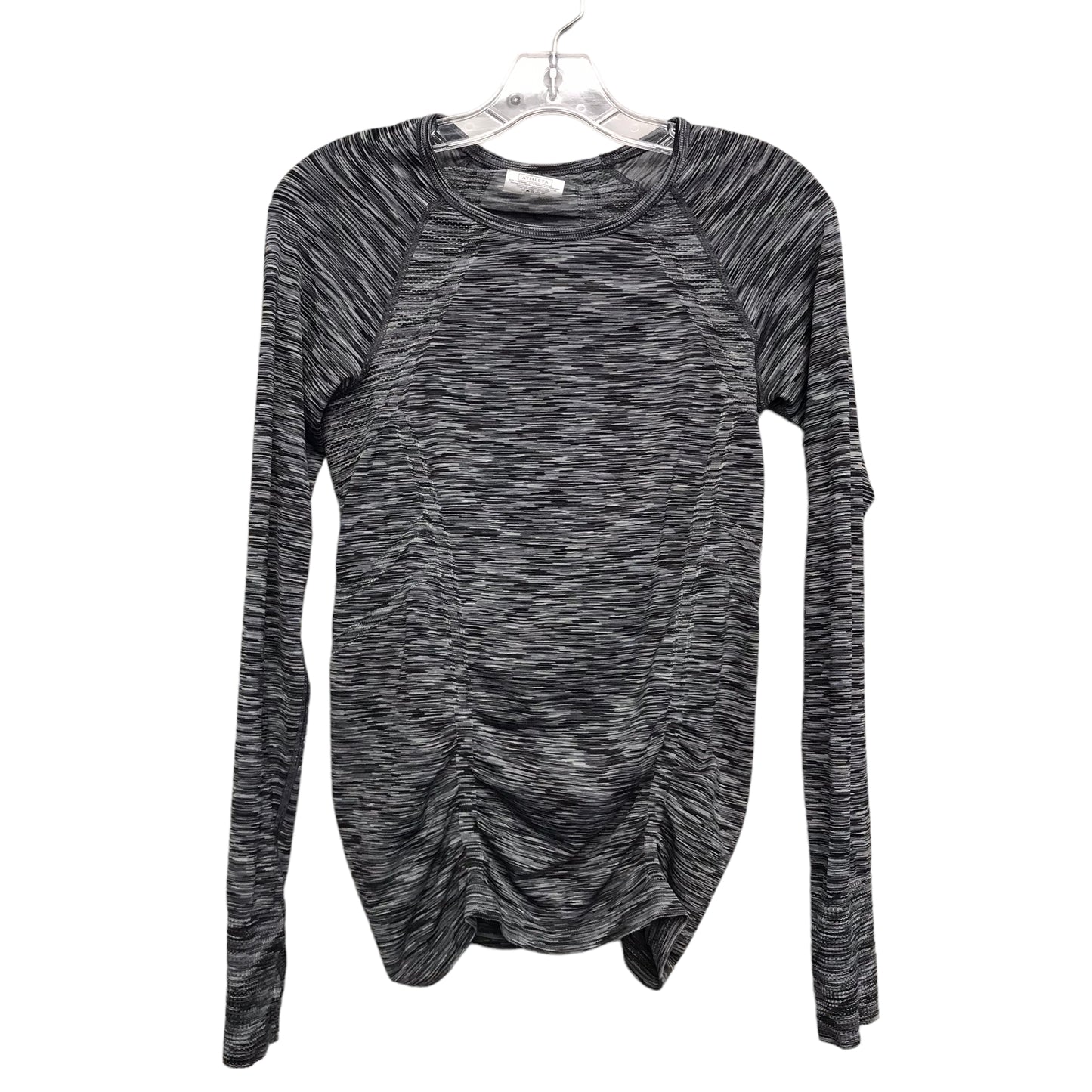 Athletic Top Ls Crewneck By Athleta In Black, Size:S