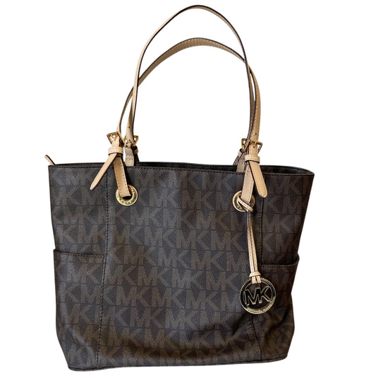Handbag Designer By Michael Kors In Brown, Size:Large