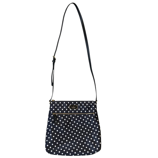Crossbody Designer By Kate Spade In Polkadot Pattern, Size:Medium