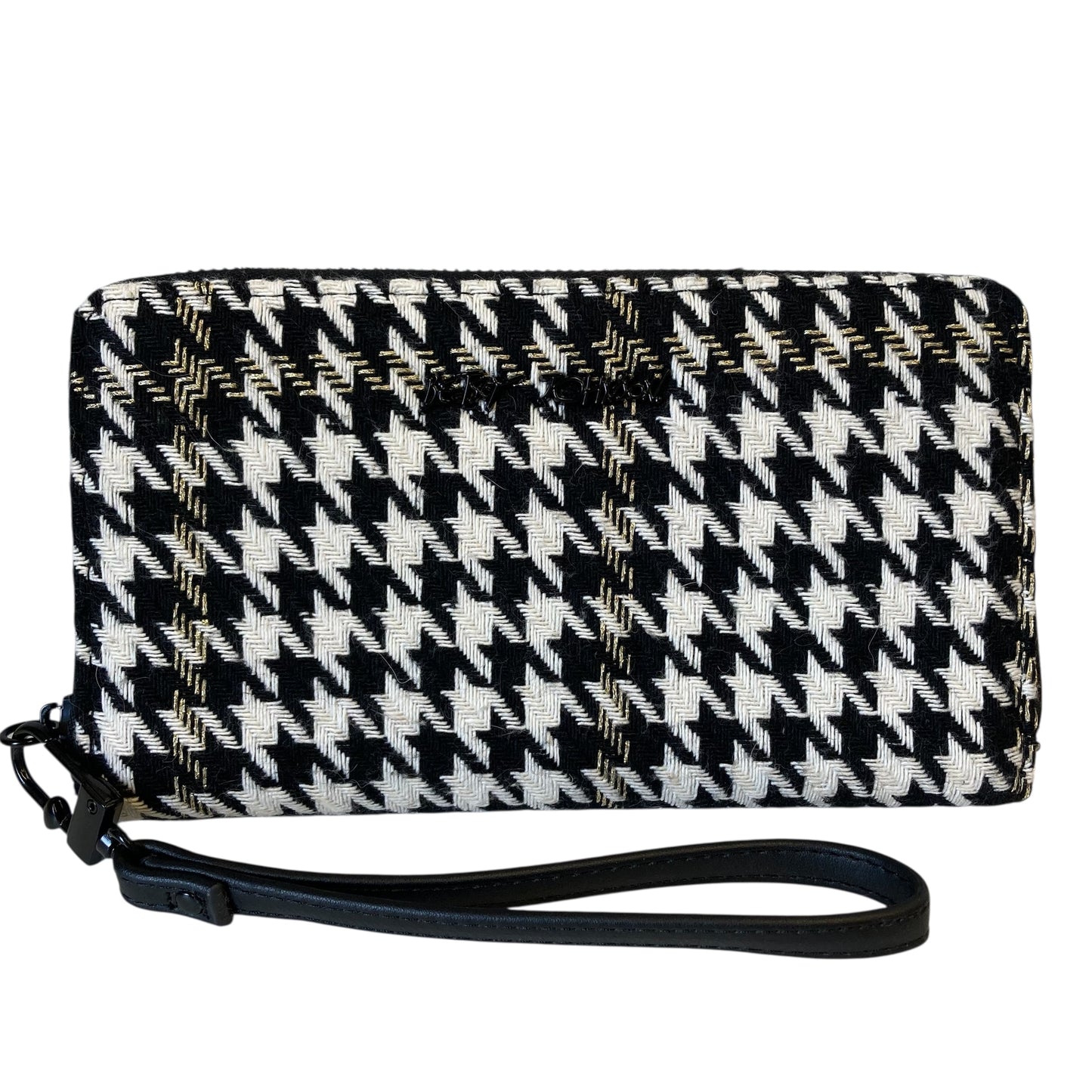 Wristlet By Betsey Johnson In Black & White, Size:Small