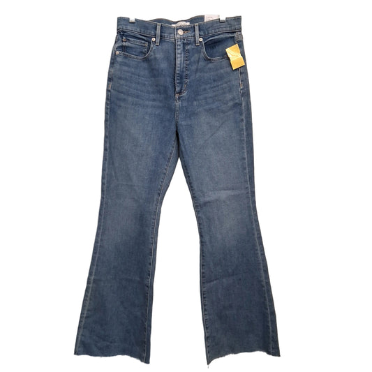 Jeans Flared By Loft In Blue Denim, Size:4