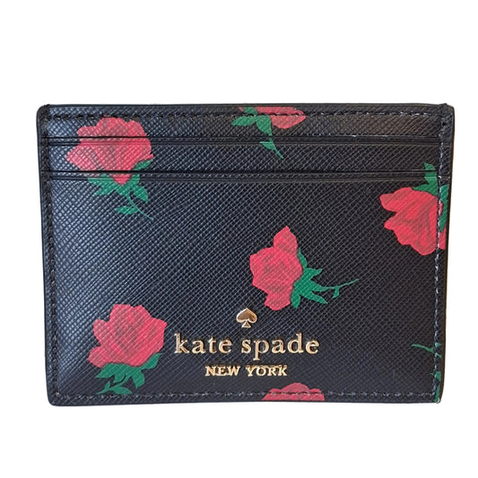 Id/Card Holder Designer By Kate Spade In Floral Print