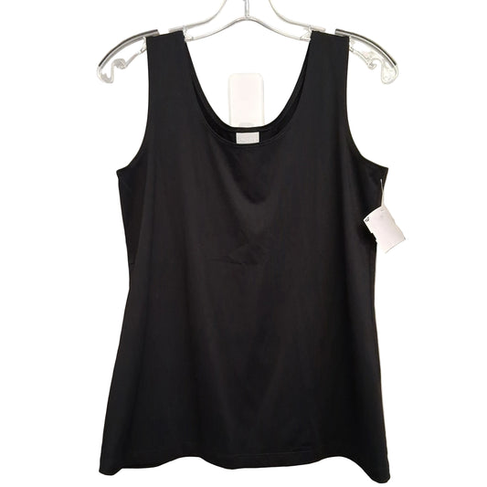 Top Sleeveless Basic By Chicos In Black, Size:S