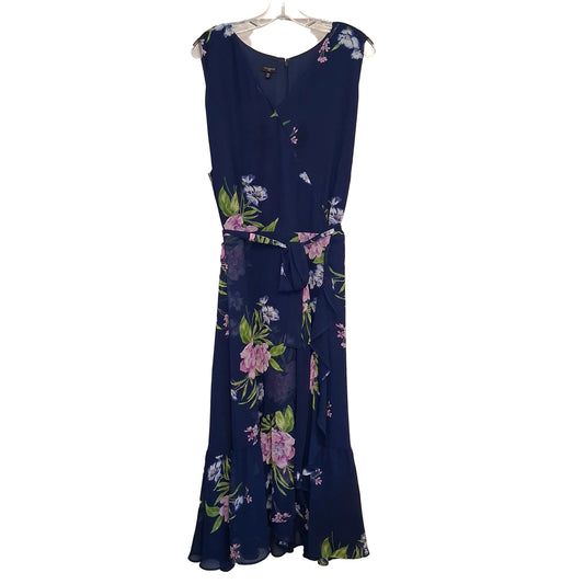 Dress Casual Maxi By Talbots In Floral Print, Size:2X