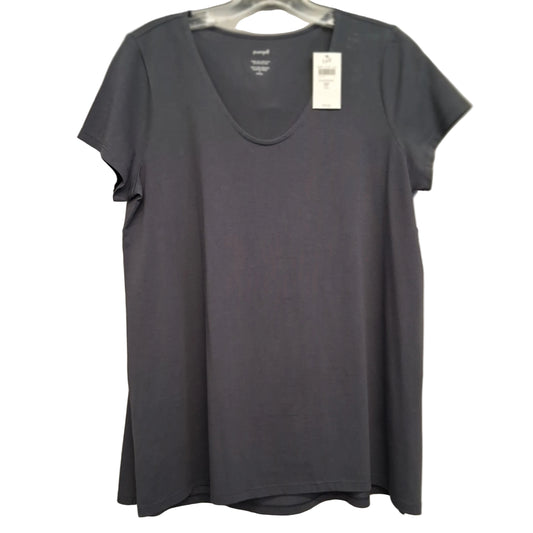 Top Ss Basic By Pure Jill In Grey, Size:Sp