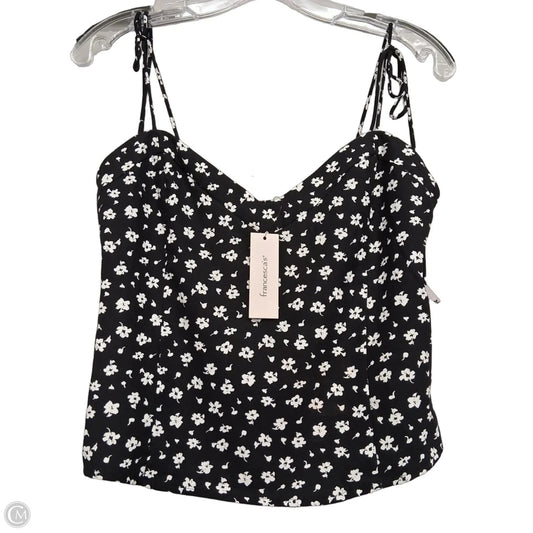 Top Sleeveless By Francesca’s In Black & White, Size: M