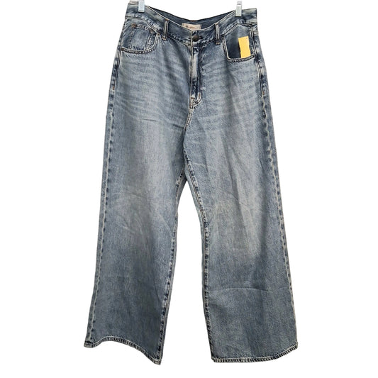 Jeans Wide Leg By Madewell In Blue Denim, Size:10P