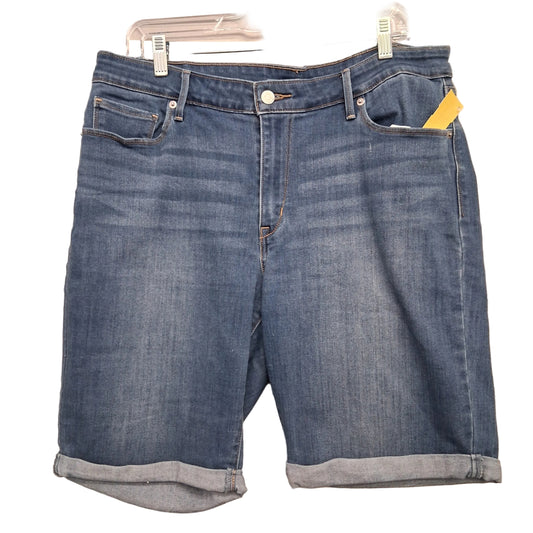 Shorts By Levis In Blue Denim, Size:16