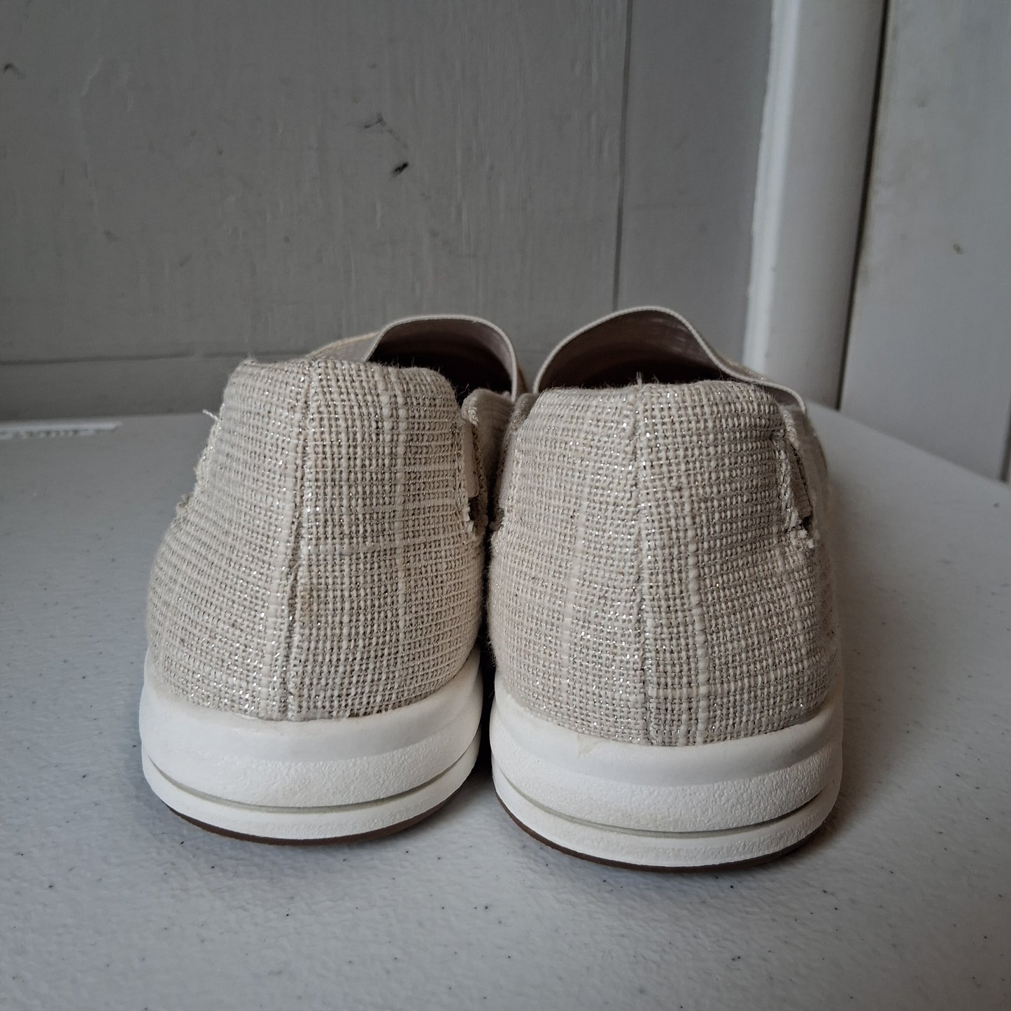 Shoes Flats By Clarks In Tan, Size:9.5
