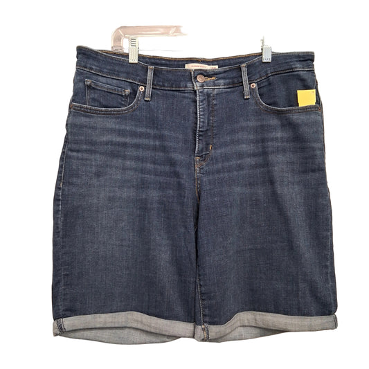 Shorts By Levis In Blue Denim, Size:18