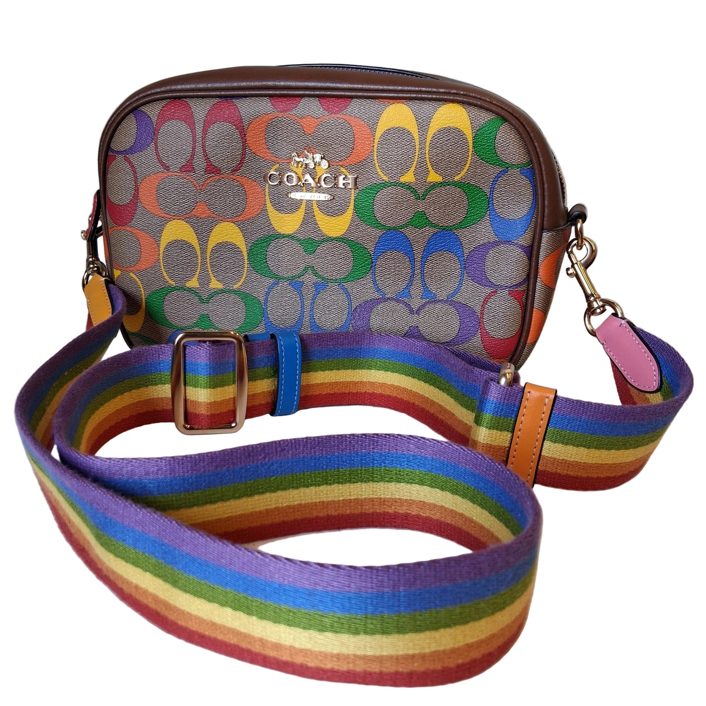 Crossbody Designer By Coach In Multi, Size:Medium