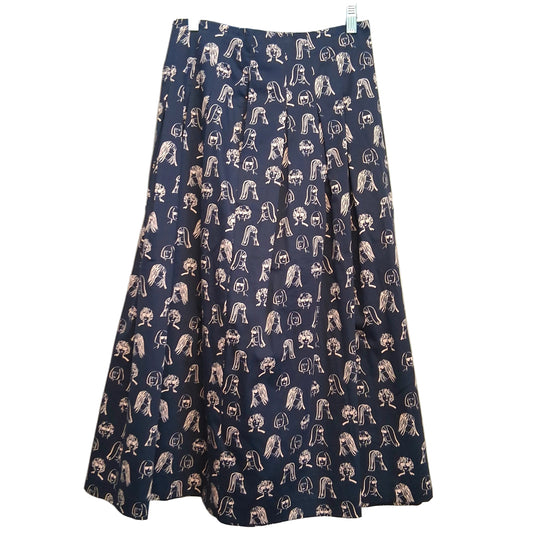 Skirt Maxi By Boden In Blue & Pink, Size:4