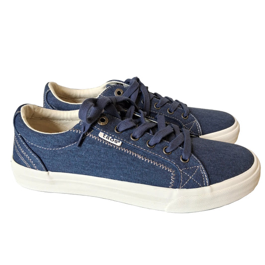 Shoes Sneakers By Taos In Blue Denim, Size:10