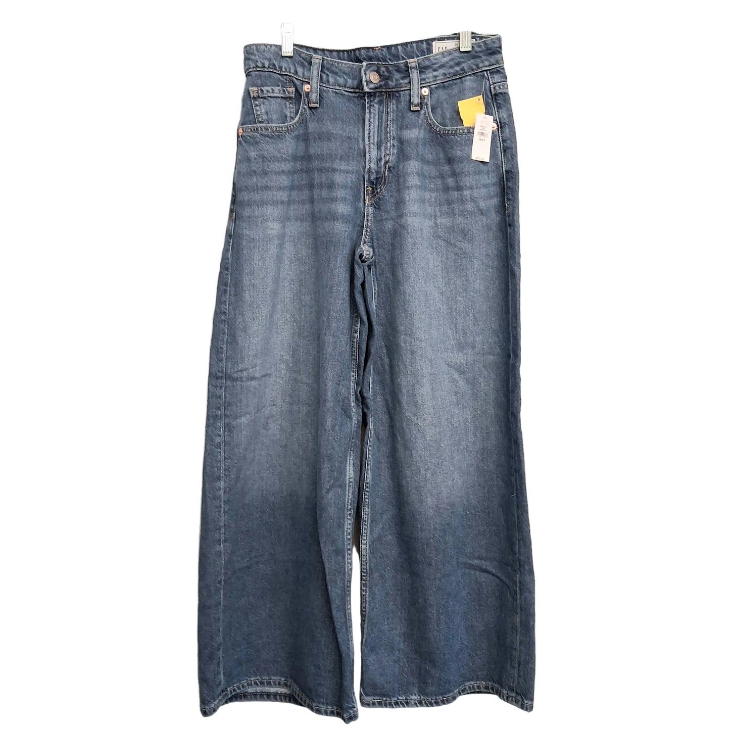 Jeans Wide Leg By Gap In Blue Denim, Size:2P