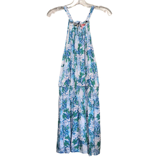 Romper Designer By Lilly Pulitzer In Blue, Size:M