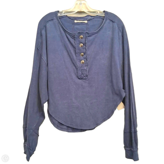 Top Long Sleeve By We The Free In Blue, Size: M