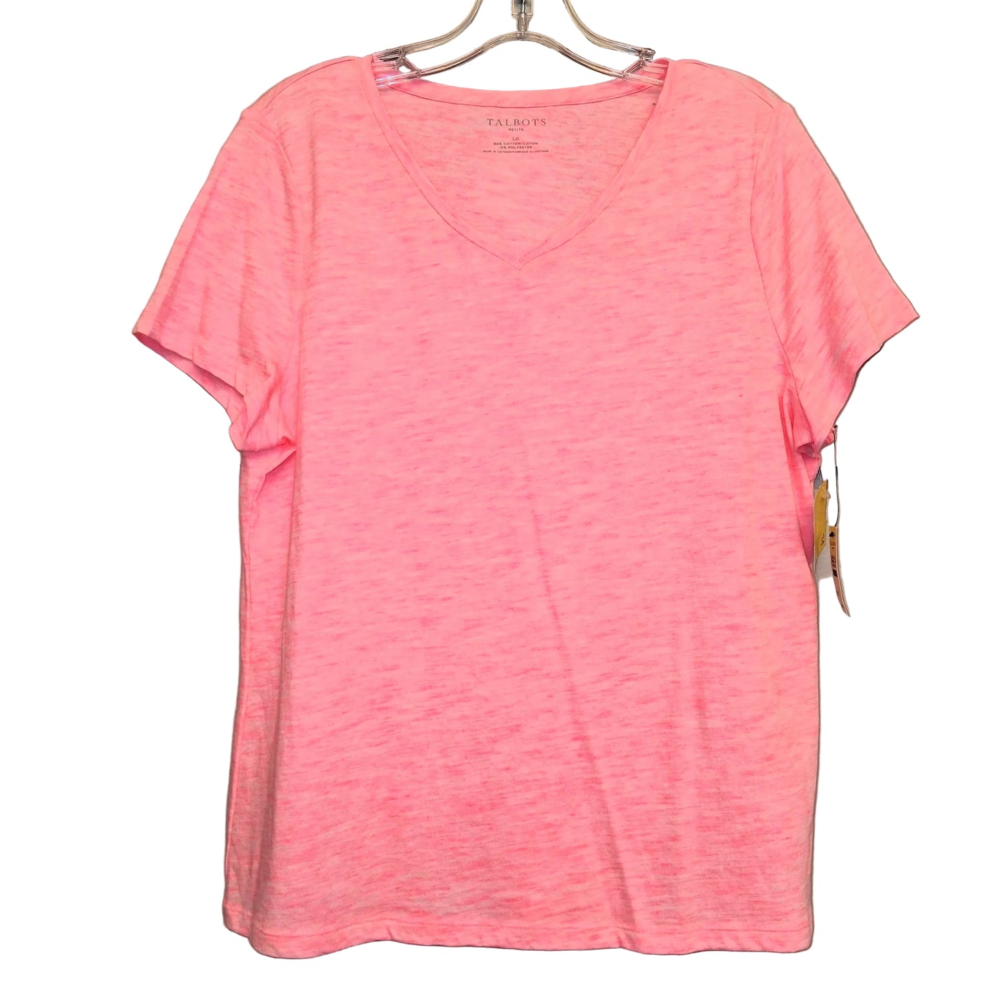 Top Ss Basic By Talbots In Pink, Size:Lp