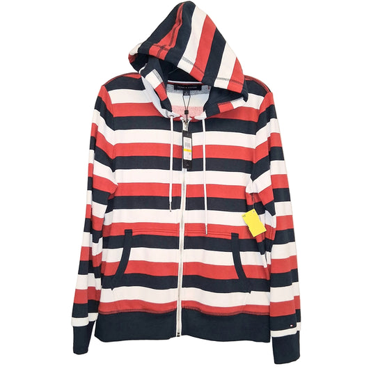 Sweatshirt Hoodie By Tommy Hilfiger In Red & White, Size:M