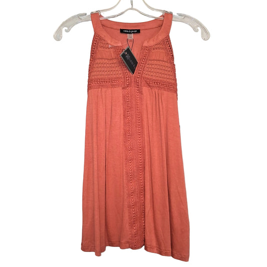 Top Sleeveless By Cable And Gauge In Orange, Size:S