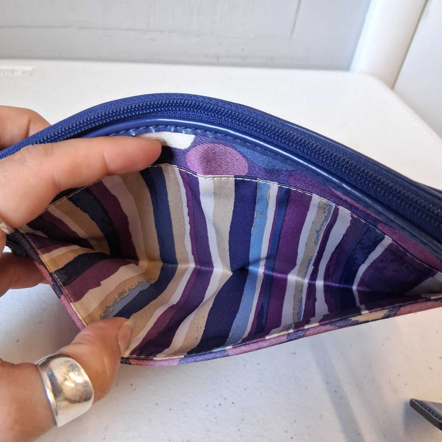 Wallet Designer By Coach In Purple, Size:Medium