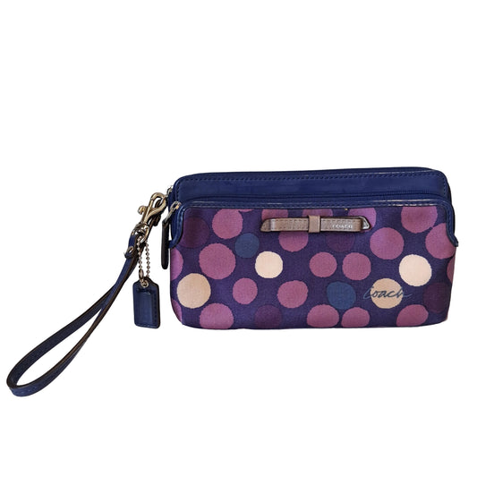 Wallet Designer By Coach In Purple, Size:Medium