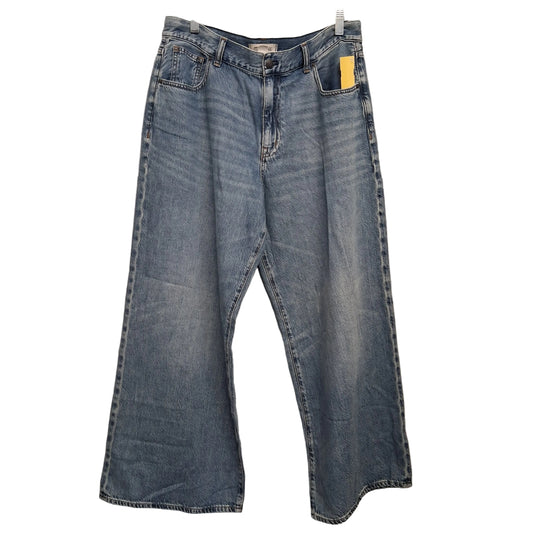 Jeans Wide Leg By Madewell In Blue Denim, Size:12P