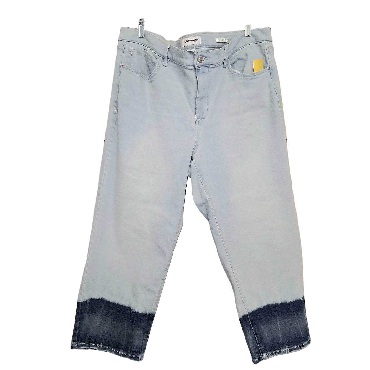 Jeans Cropped By Skinny Girl Jeans In Blue Denim, Size:18W