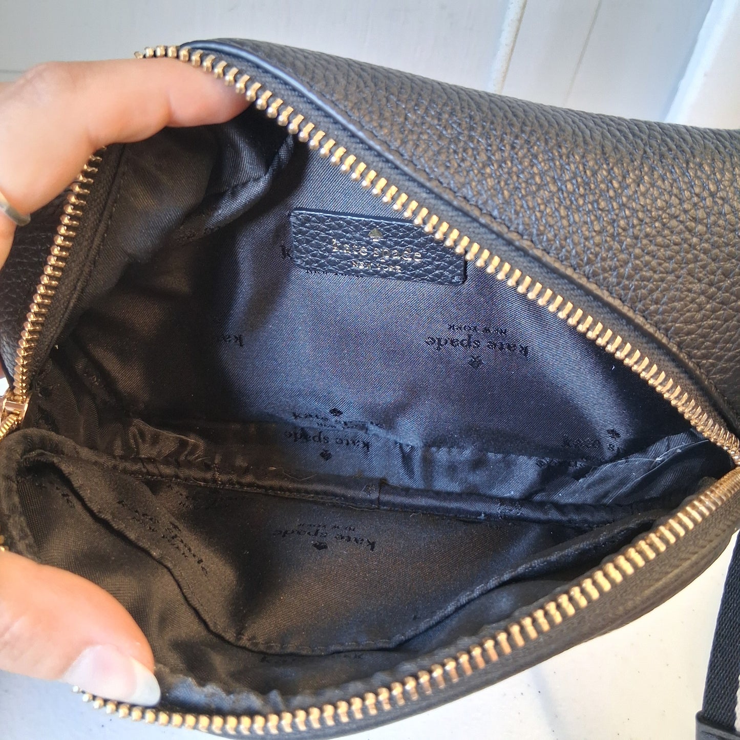 Belt Bag Designer By Kate Spade In Black, Size:Small