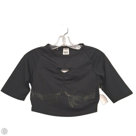 Athletic Top Short Sleeve By Gym Shark In Black, Size: M