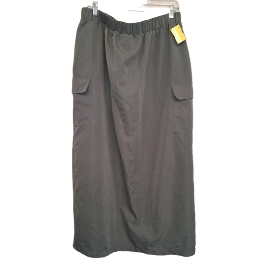 Skirt Maxi By Shein In Grey, Size:22