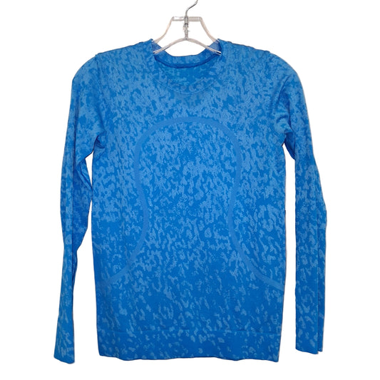 Athletic Top Ls Crewneck By Lululemon In Blue, Size:S