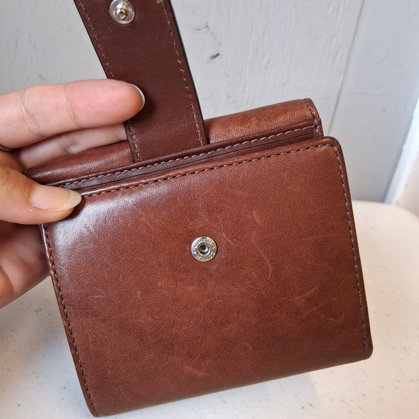 Wallet Designer By Coach In Brown, Size:Small