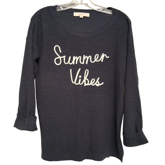 Sweater By Loft In Blue, Size:S