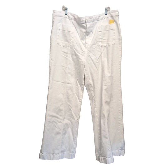 Jeans Wide Leg By Lc Lauren Conrad In White, Size:22