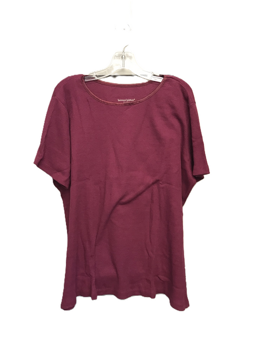 Top Short Sleeve Basic By Woman Within  Size: 1x