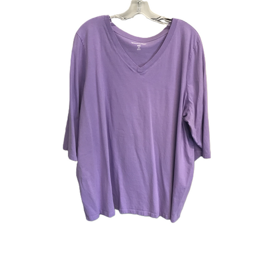 Top Short Sleeve Basic By Woman Within  Size: 3x